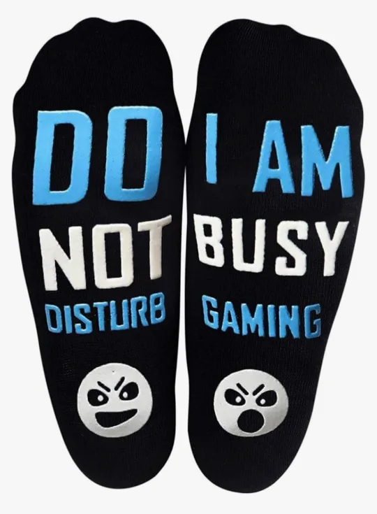 4 Brand New Do Not Disturb I'm Gaming  Sock $10 Each Pair thumbnail