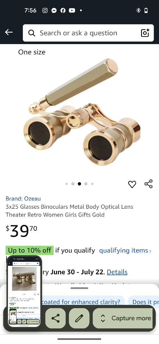 Gold Opera Glasses - photo 5