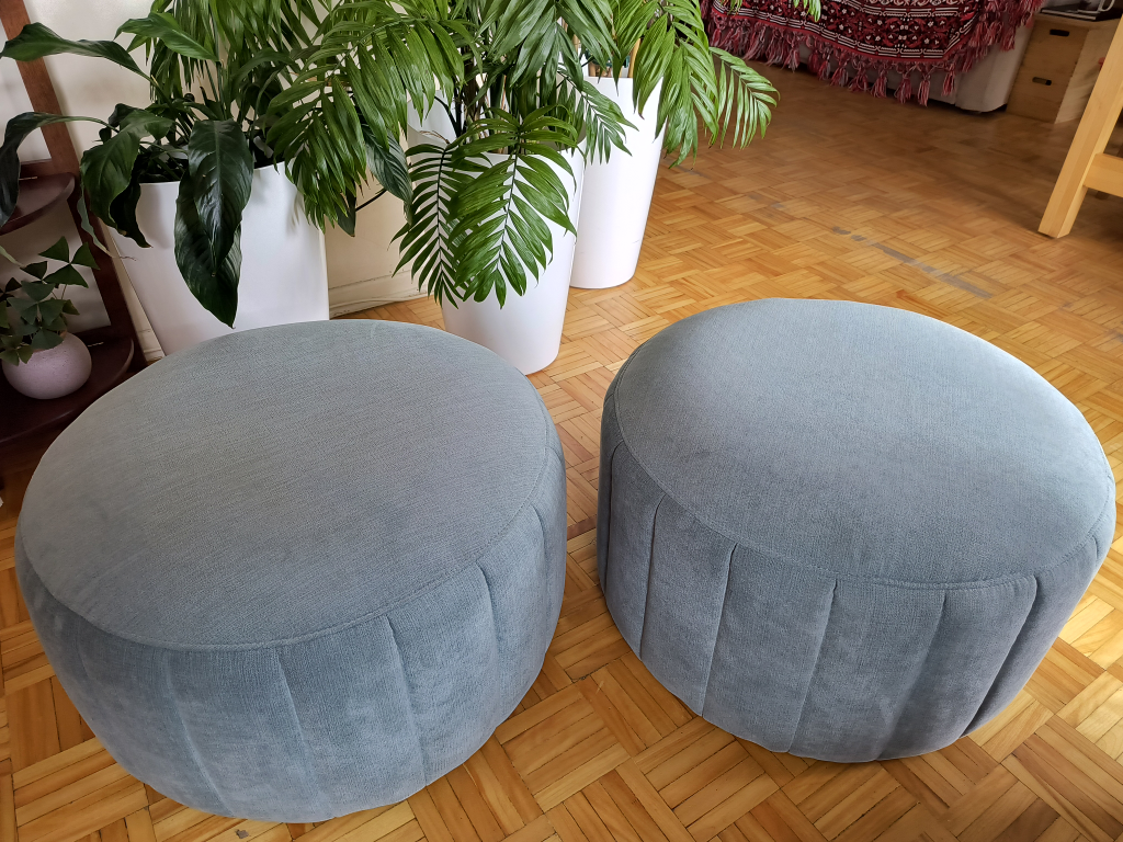 2 JYSK Pouffes DARUP velvet mint - photo 2