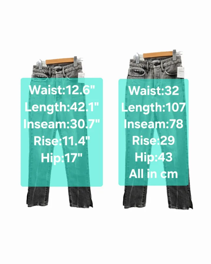 BNWTT Good American Good Boy Straight Legs Jeans Size 23-24 image indicator(2)