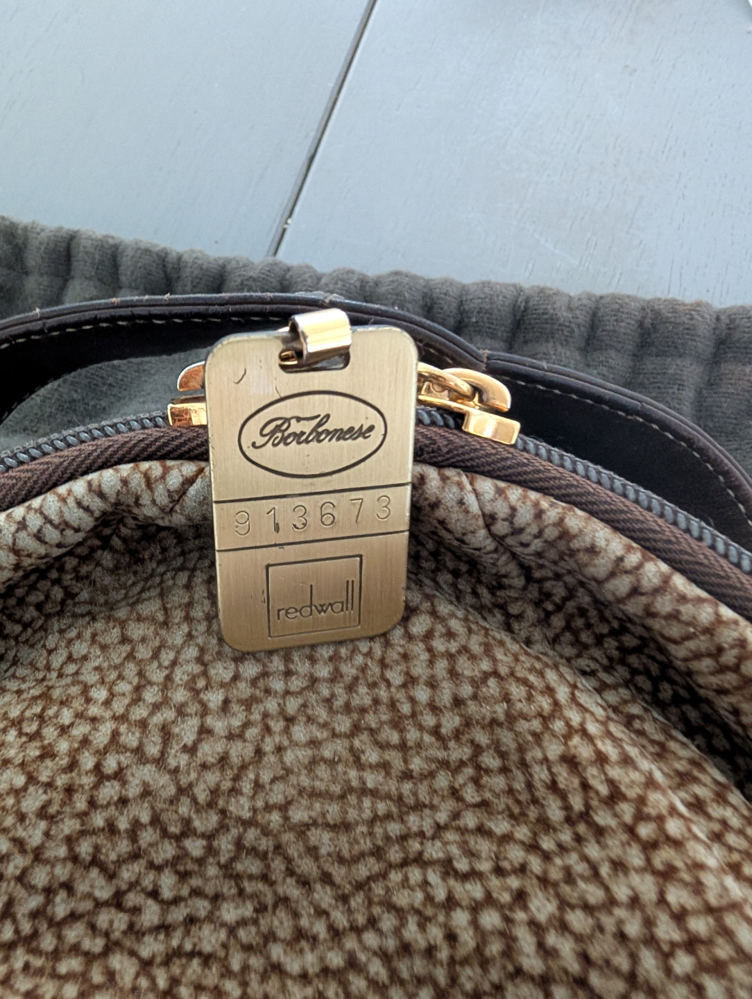 Borbonese smallish backpack with adjustable leather straps. - photo 3