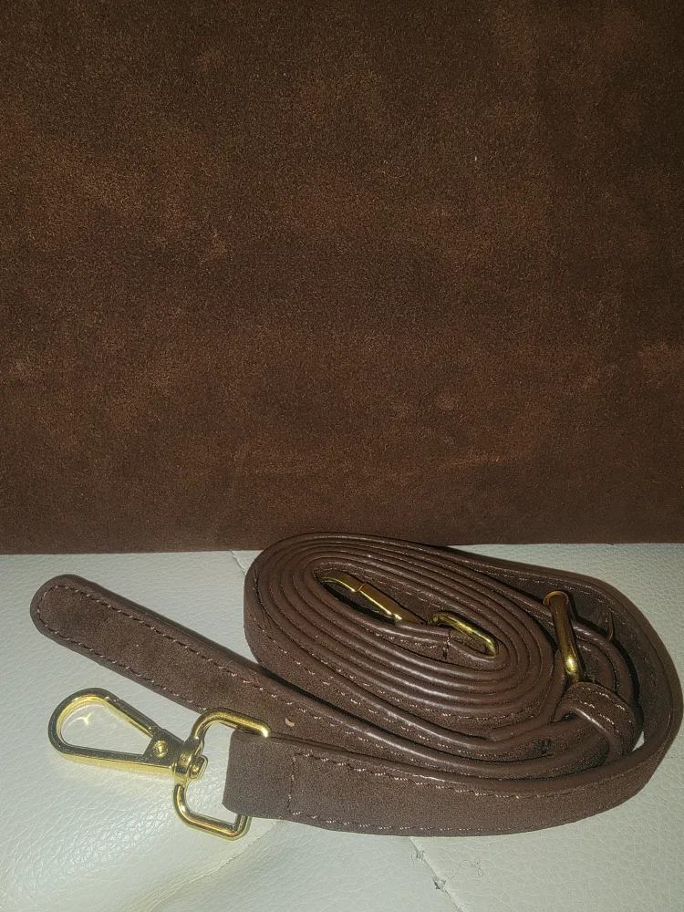 The Row Style Suede Handbag with Shoulder Strap image indicator(2)