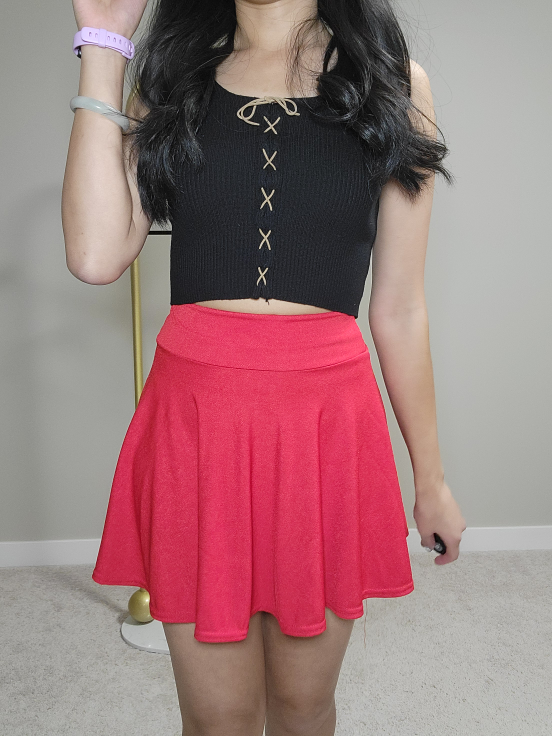 Red mini Skirt - photo 3