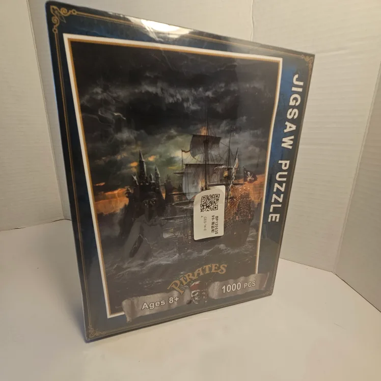 NIB Pirates of the Caribbeam 1000 pc JIGSAW PUZZLE ."PIRATES" thumbnail