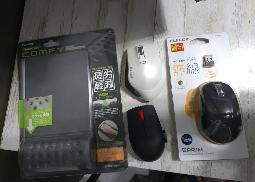 3 Wireless usb Mice + new mouse pad thumbnail