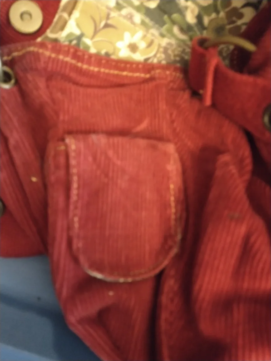 LEVI'S VINTAGE 2000'S CHERRY RED CORDUROY PURSE image indicator(6)