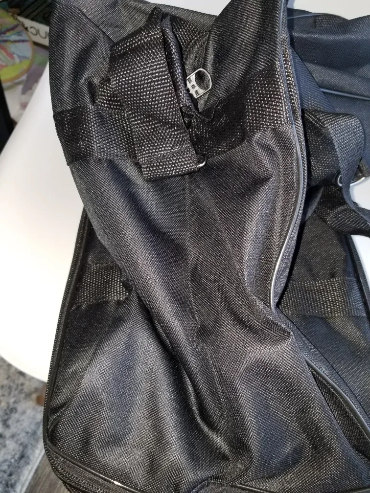 SPORTS Black Expandable Tote Bag with Rolling Wheeled 🥕 image indicator(6)