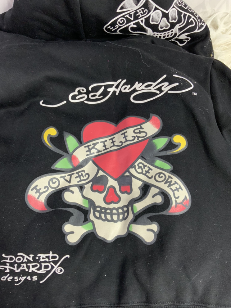 Ed hardy women’s furr hoodie - photo 4