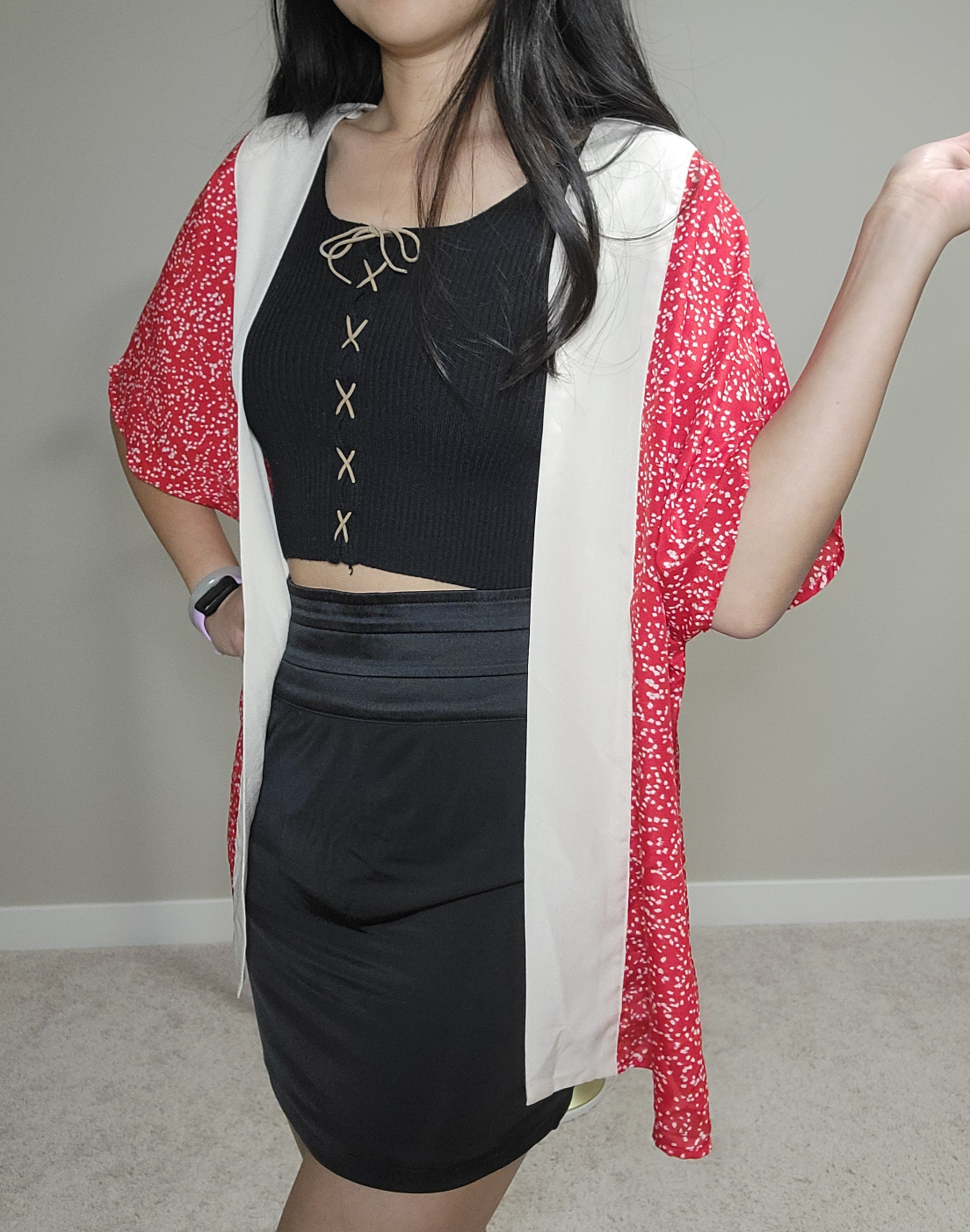 Forever 21 Red Kimono cardigan