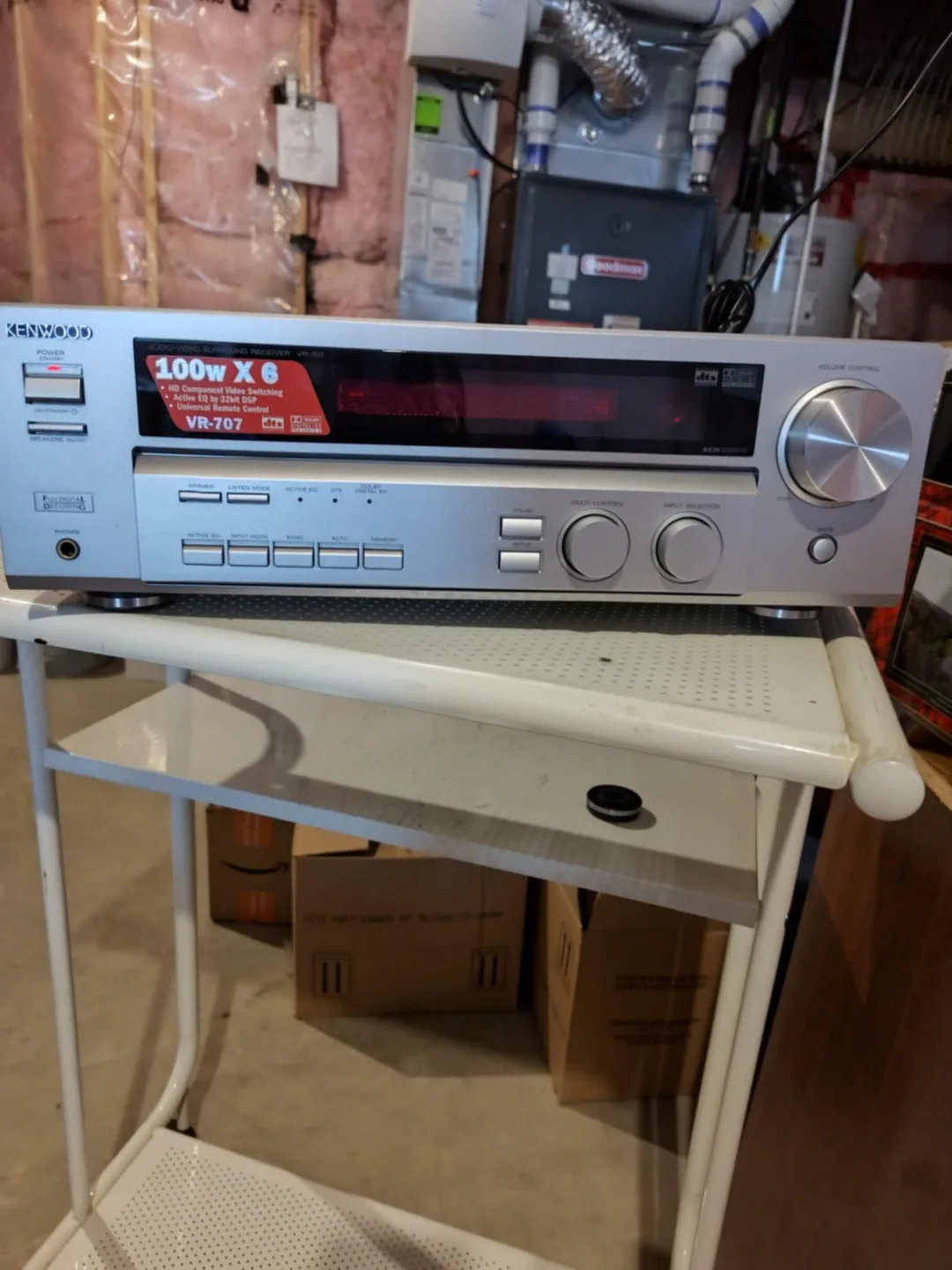 KENWOOD VR-707 AUDIO-VIDEO SURROUND RECEIVER thumbnail
