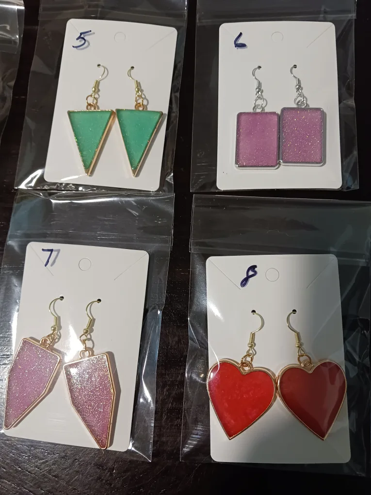 Handmade Epoxy Resin Earrings image indicator(2)