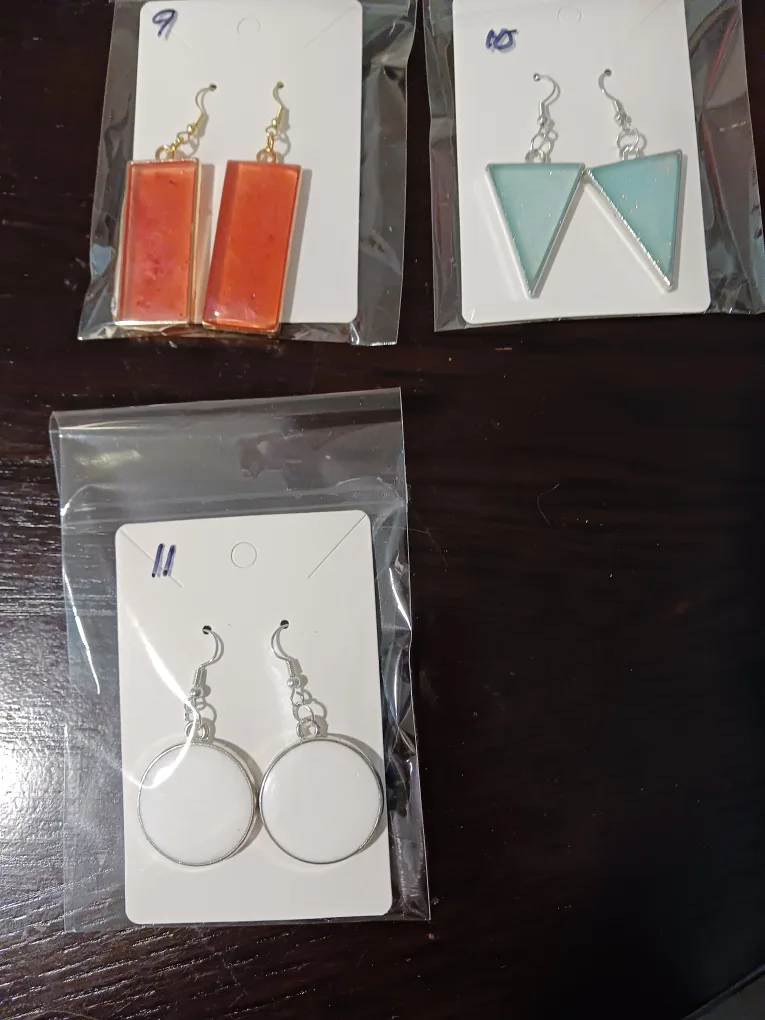 Handmade Epoxy Resin Earrings image indicator(3)