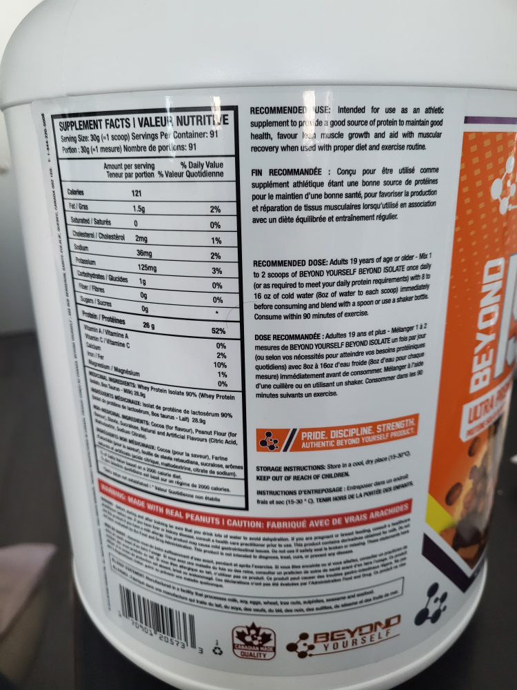 Beyond Yourself Isolate Peanut Butter Chocolate Protein - photo 3