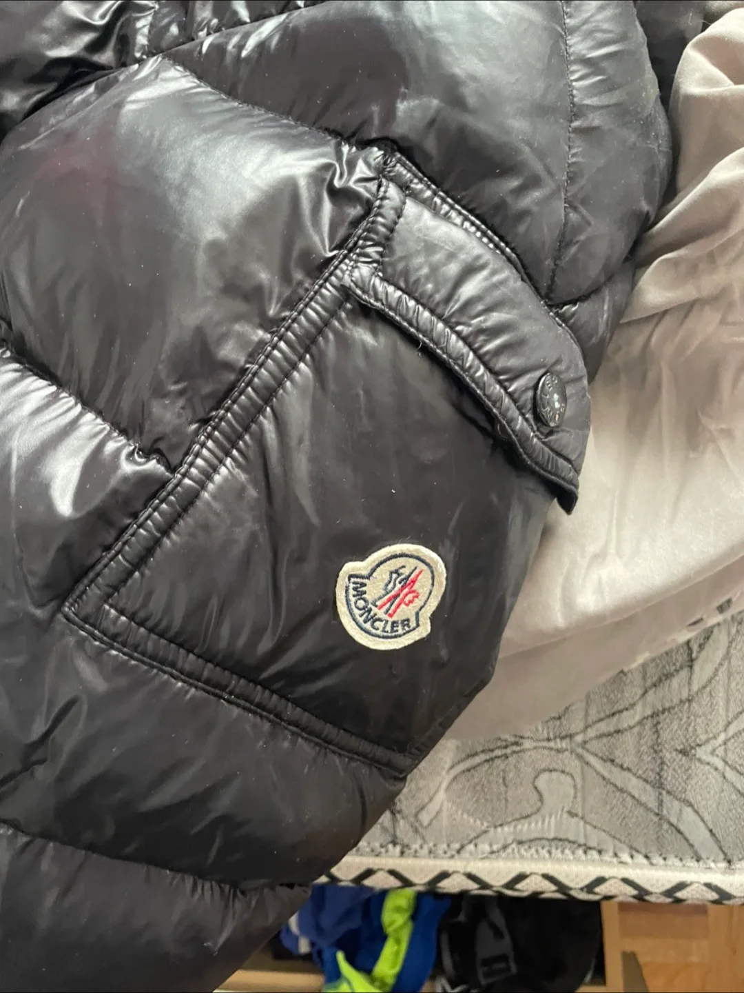(Offers only) Moncler Glossy Black Puffer Jacket image indicator(2)