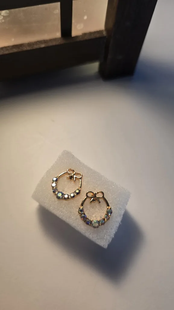 Sparkly Bow Earrings thumbnail