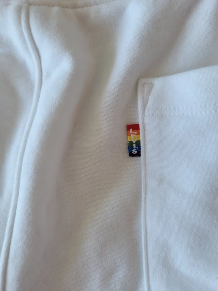 Levi's White Equality Shorts - Size XL - New with Tag image indicator(4)