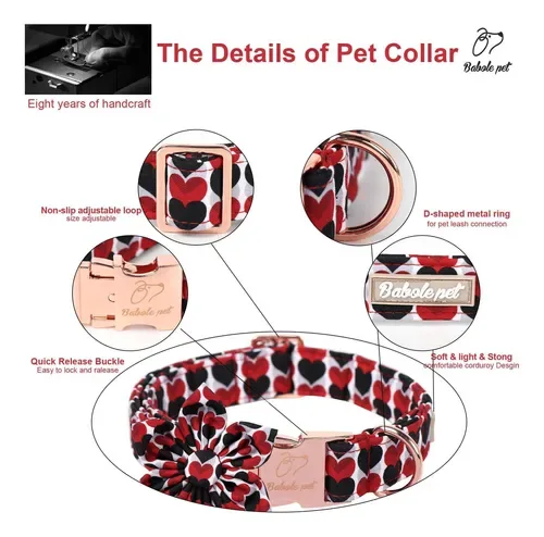 Pet dog collar with tie - Size M image indicator(5)