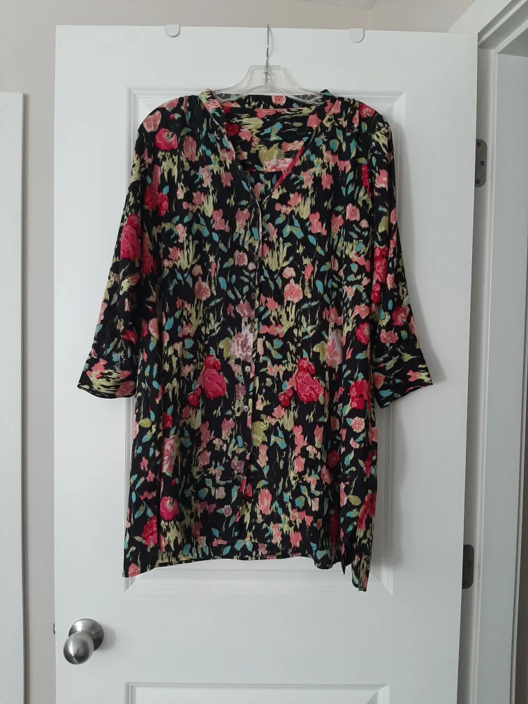 Floral Print Button-Up Shirt thumbnail