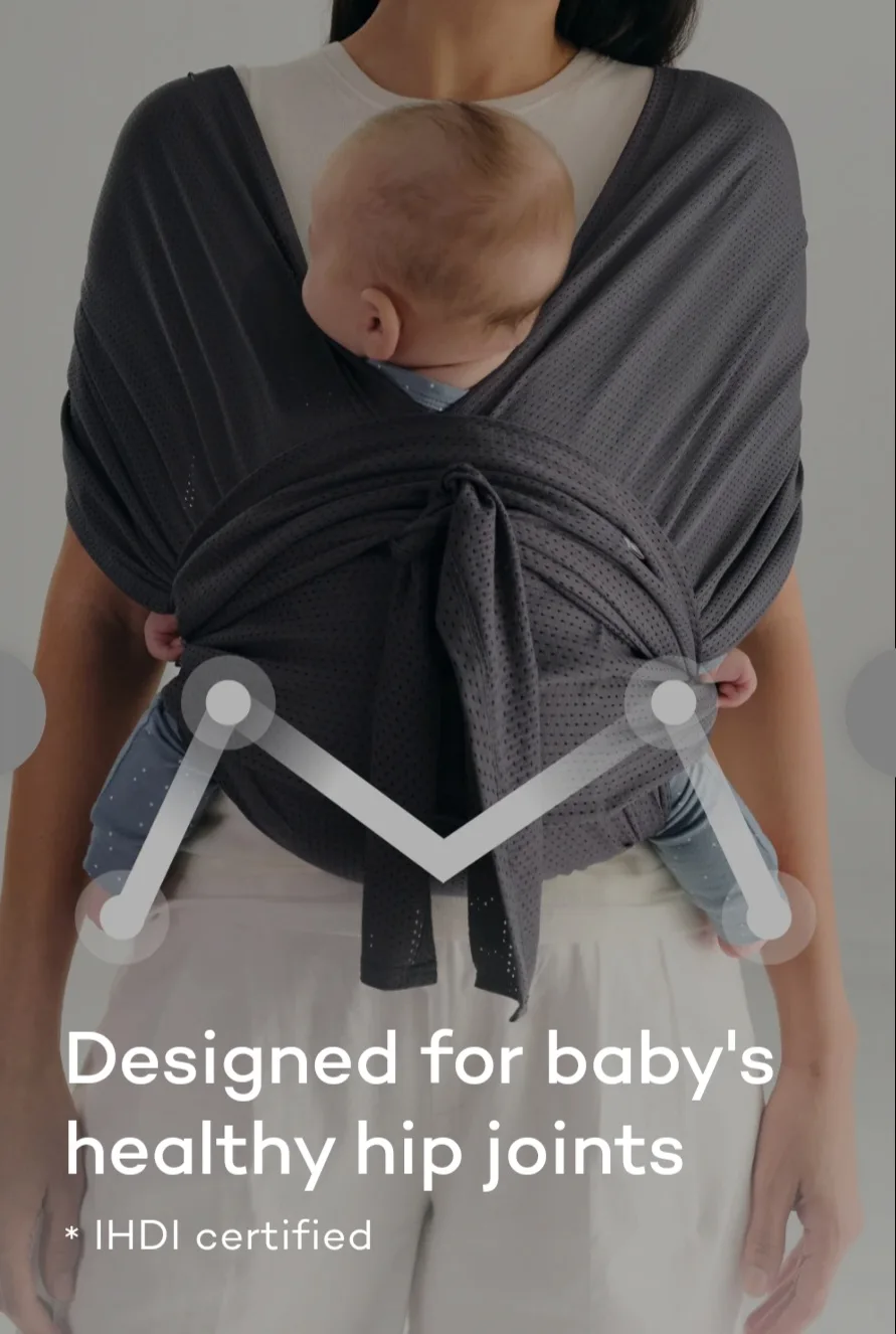 Konny Baby Wrap Carrier - Black image indicator(5)