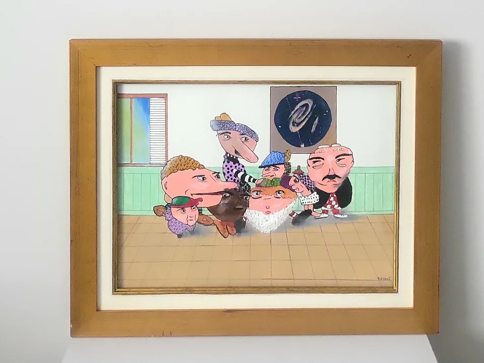 Original D. Grant  Framed signed Artwork 20.5 x 16.5 inches thumbnail