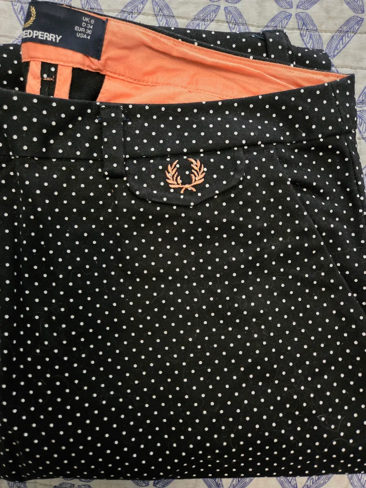 Fred Perry Polka Dot Trousers - Size 4 thumbnail