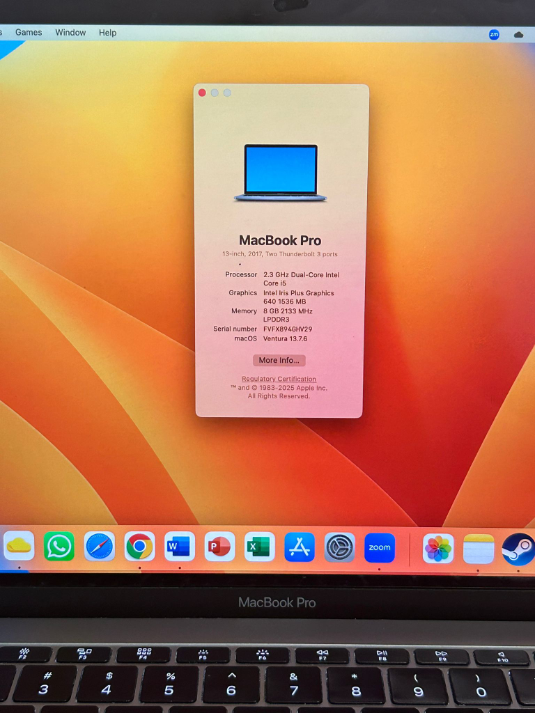 MacBook Pro 2017 | 256GB