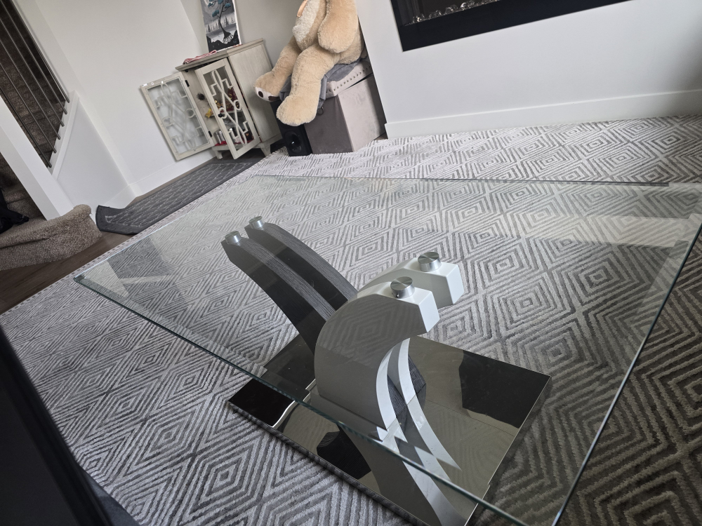 Modern Glass Top Coffee Table