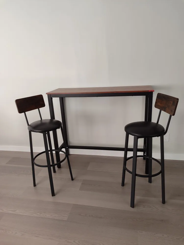 Bar table with 2 stools thumbnail