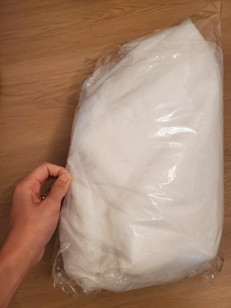 wedding White Sheer Silk-Like Fabric - photo 2