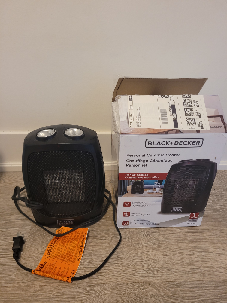 BLACK+DECKER Personal Ceramic Heater