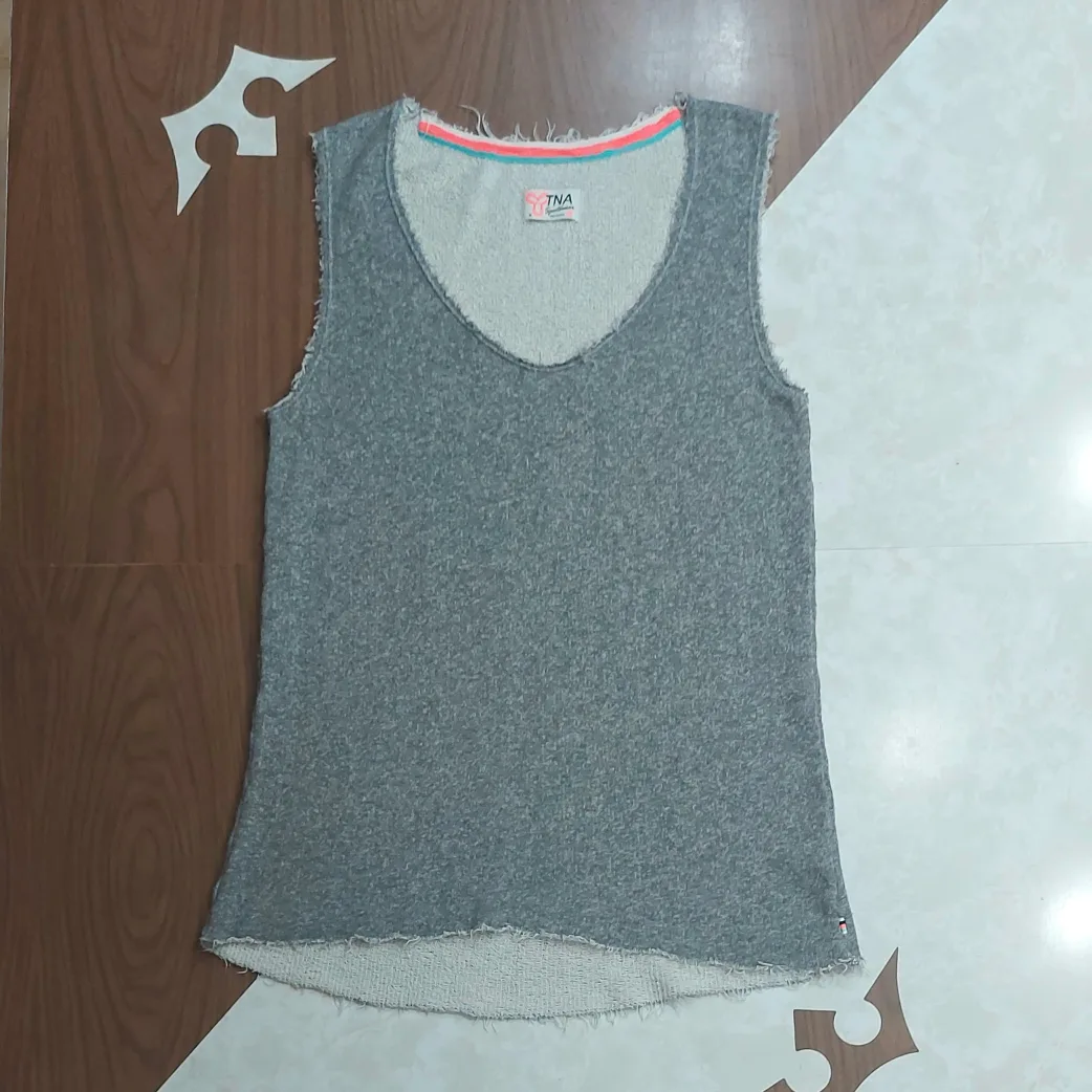TNA french terry sleeveless top 🛍 trades accepted! thumbnail