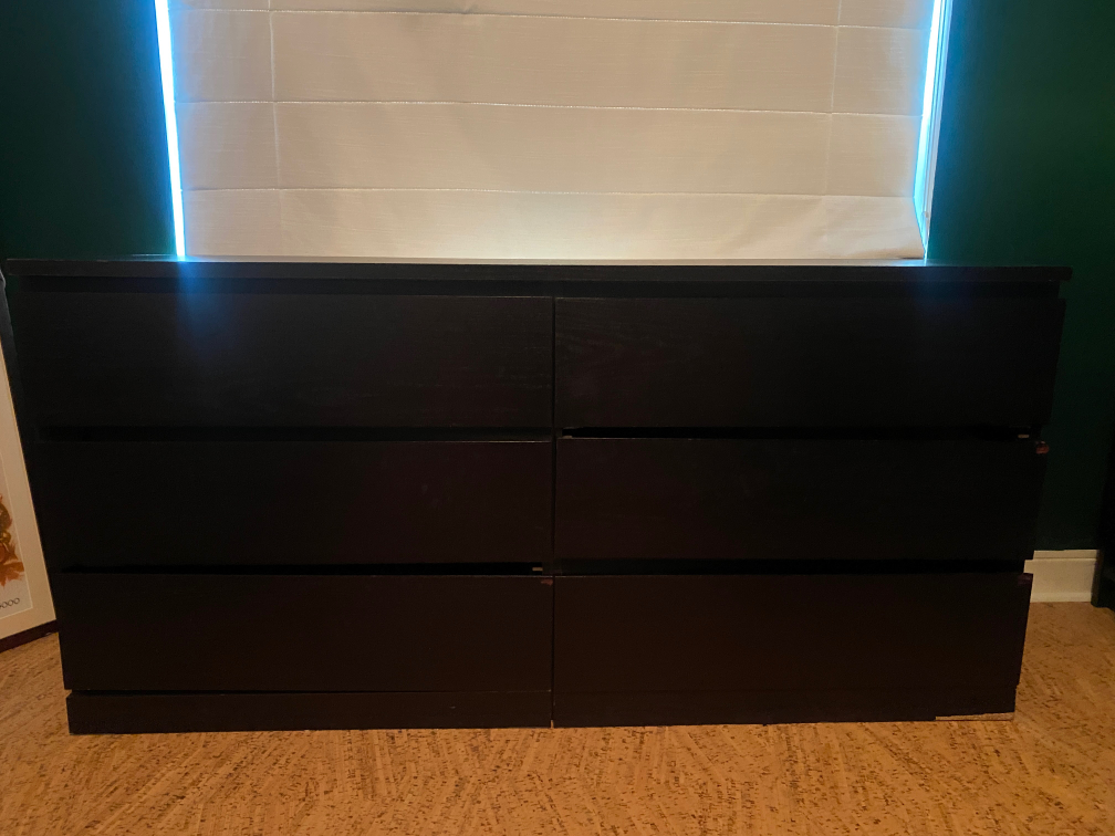 IKEA Malm 6-Drawer Black Dresser - photo 3