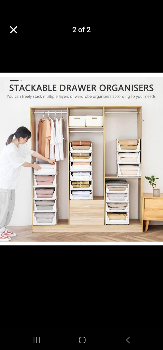 BNIB Stackable Drawer Organizers - photo 2