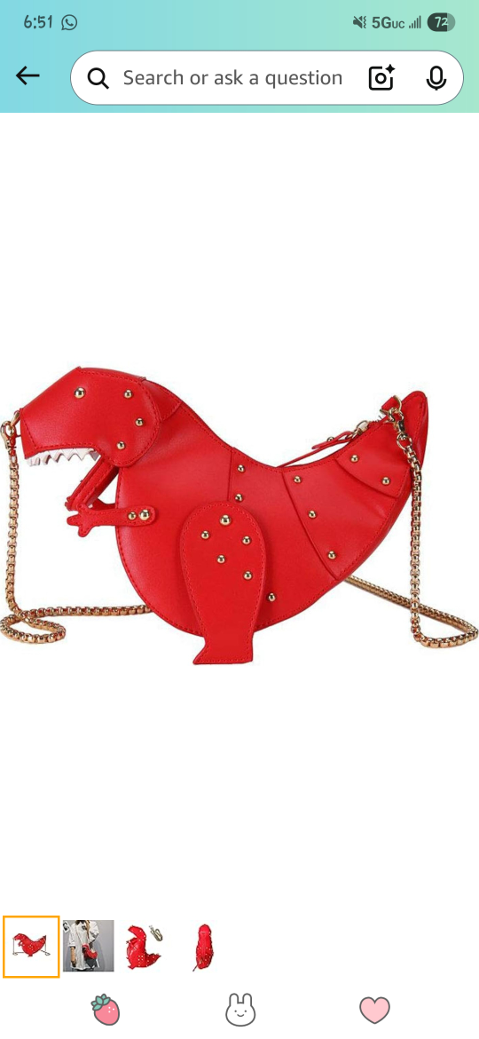 Dinosaur-Shaped Shoulder Bag
