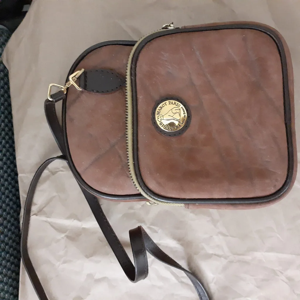 Francois Marot Paris Brown Leather Bag image indicator(2)