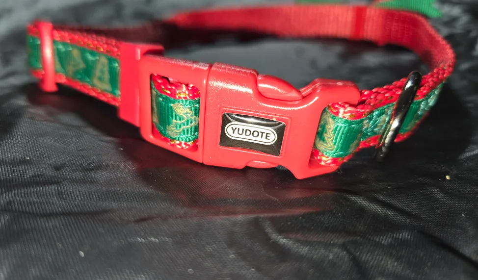 Christmas Dog Collar with Bow - Size Small image indicator(6)