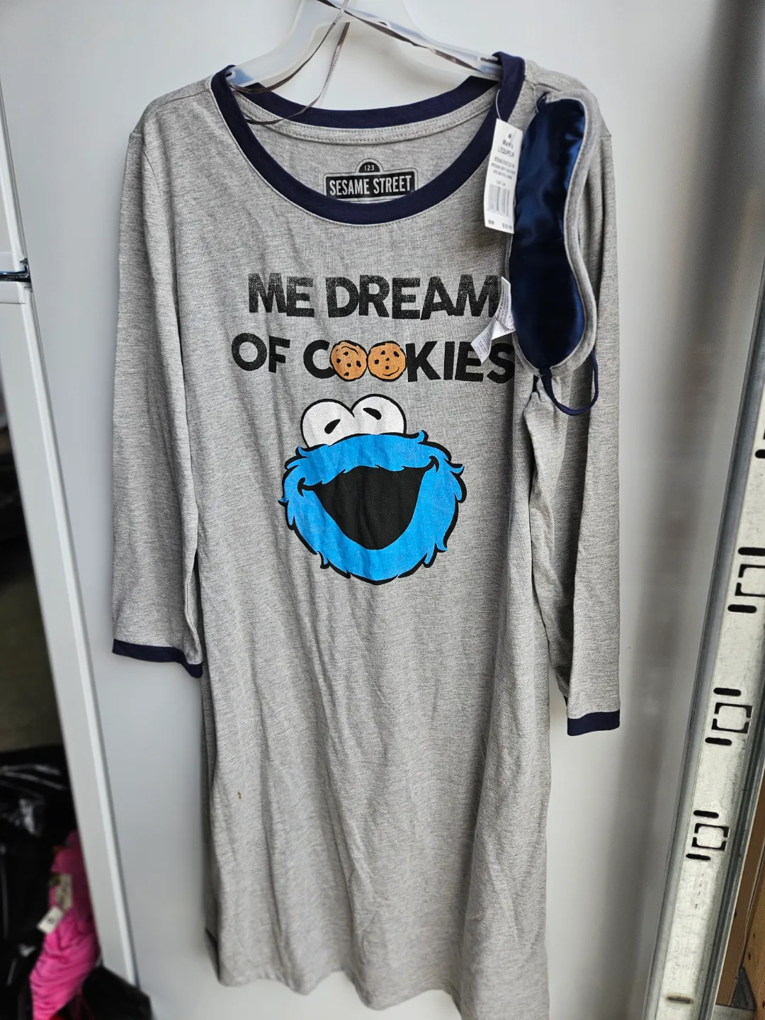 Girls Med Sesame Street Cookie Monster Nightgown