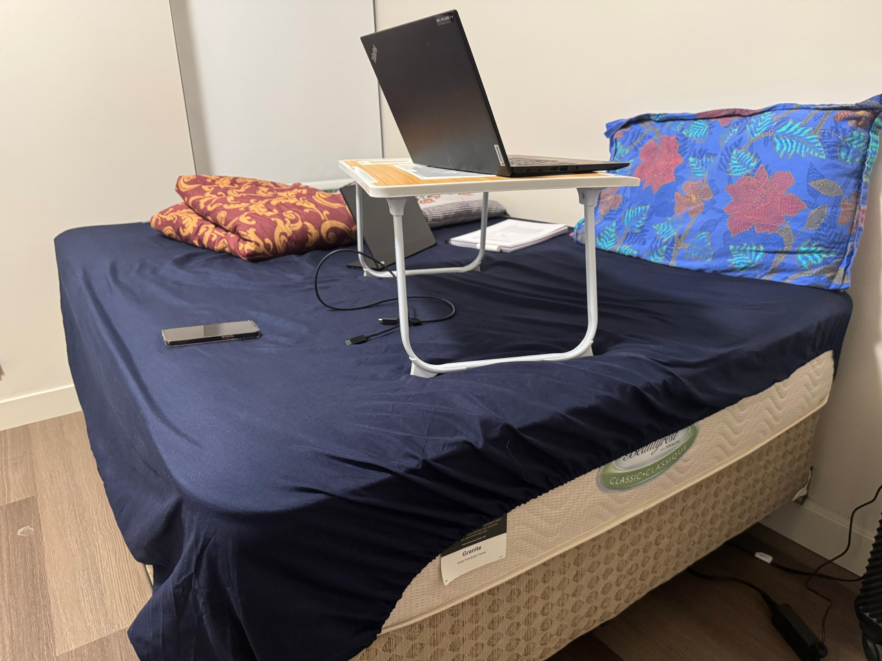 Queen Bed Frame, Box and Mattress