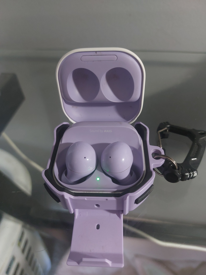 Samsung Buds 2 Wireless Headphones (Purple with Case)