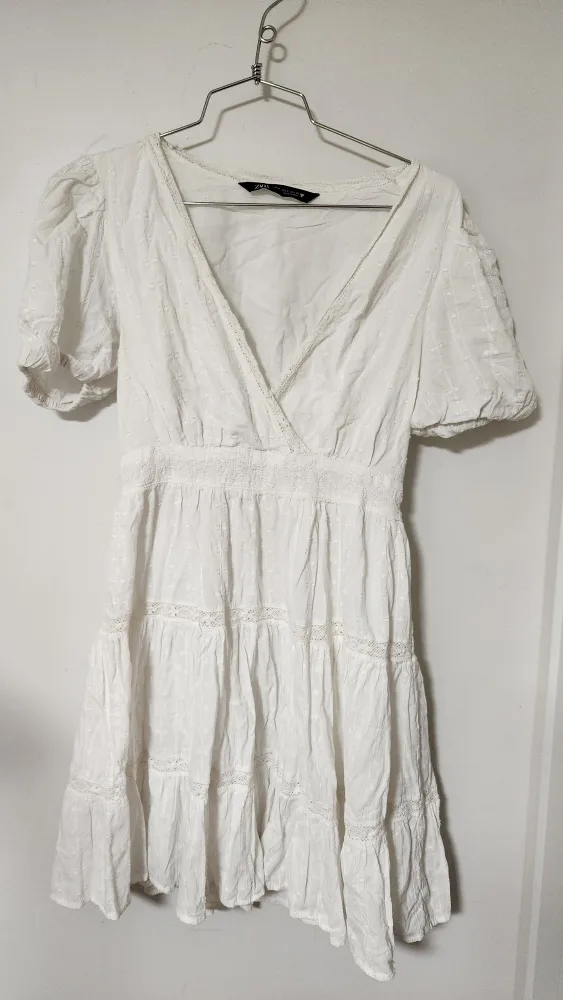 Zara White Dress - Size S thumbnail