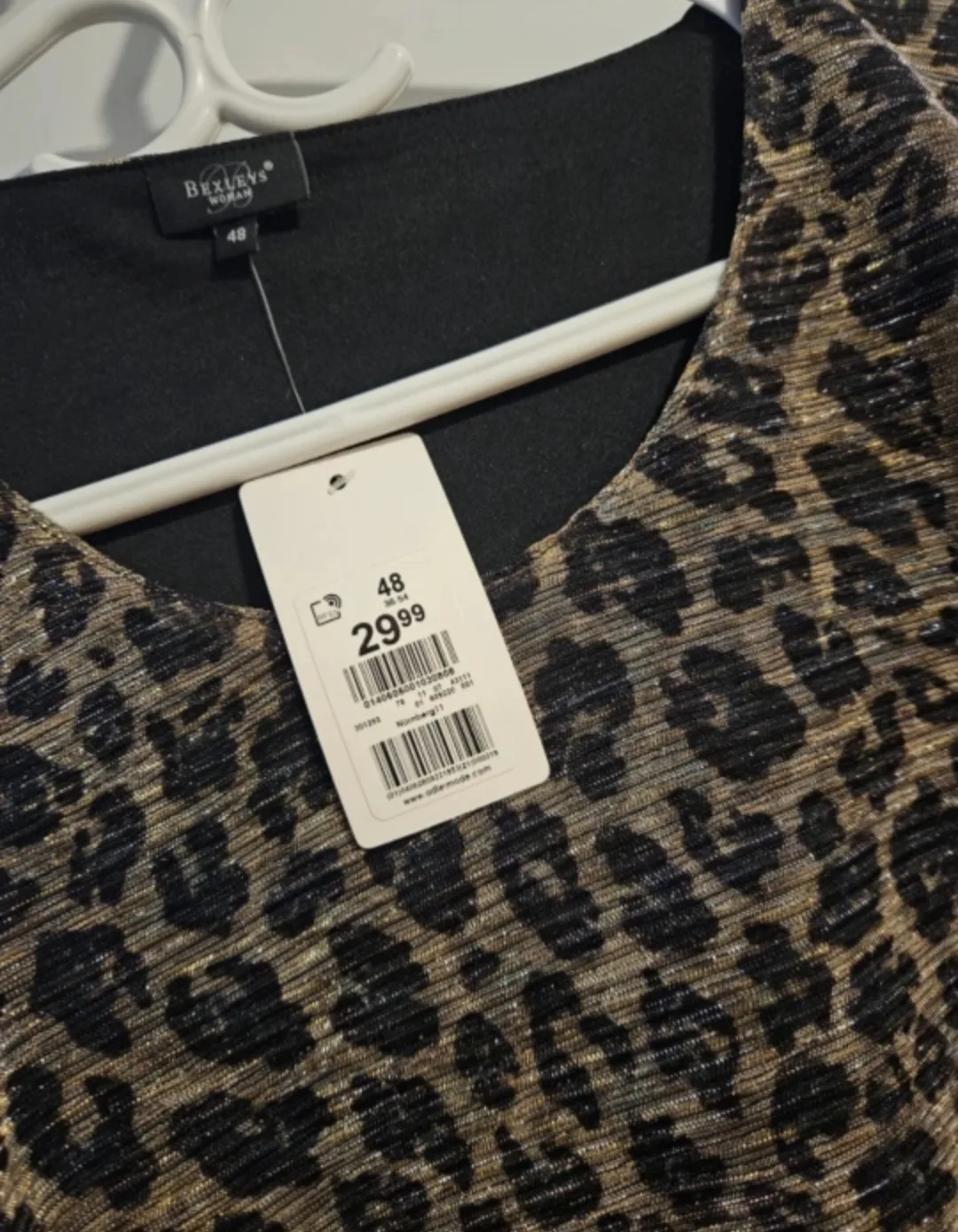 Bexleys Woman Leopard Print Top - Size 48 thumbnail