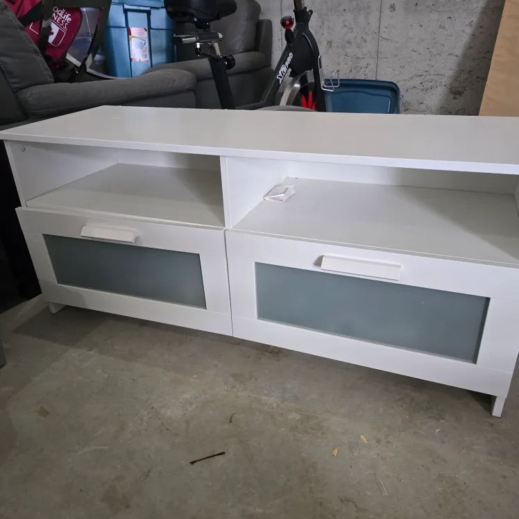 Ikea Besta TV Stand - White thumbnail