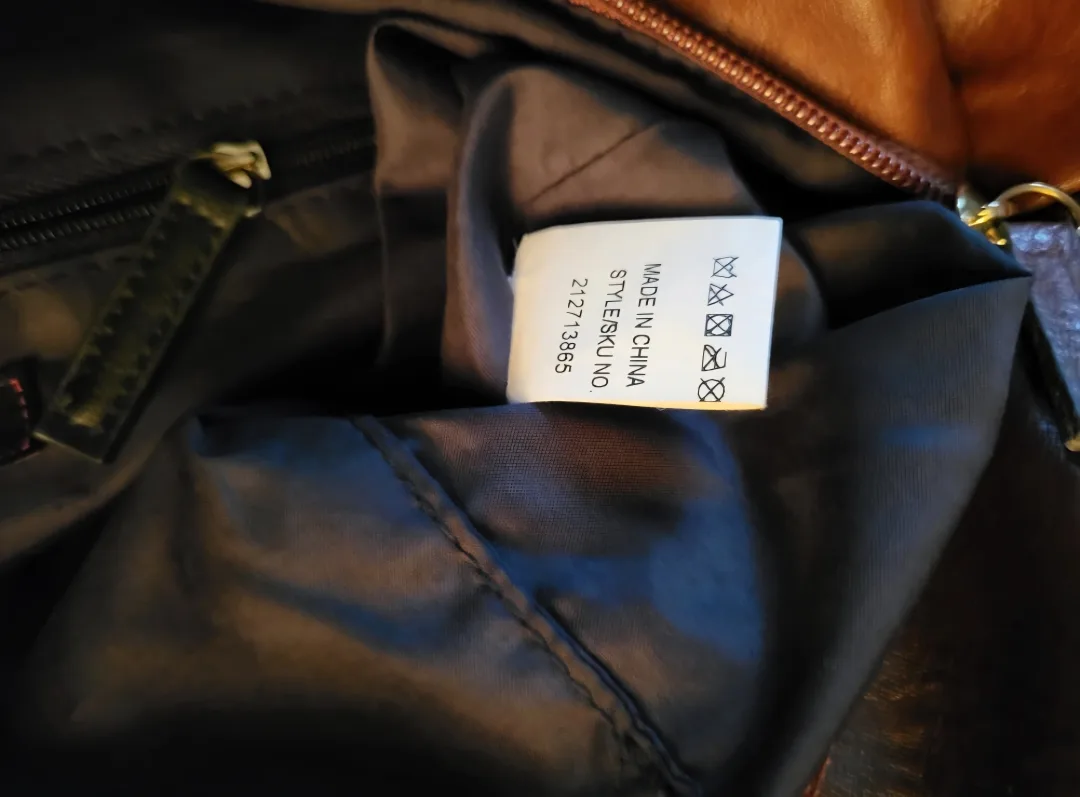 ❣️ Therapy Brown Tote Vegan Leather Handbag w Keychain Charm image indicator(8)