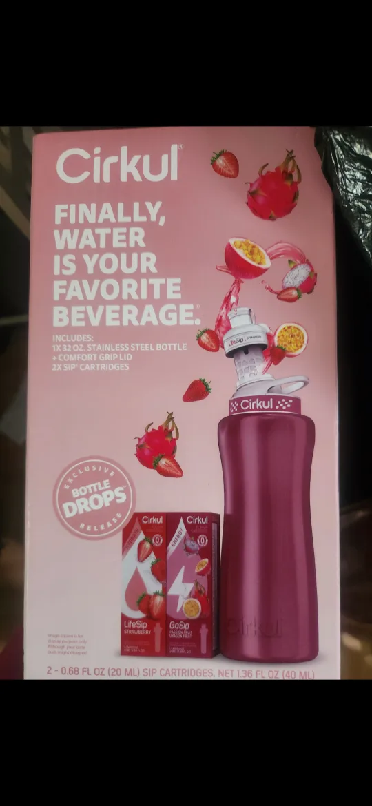 New Cirkul 32oz Rose Gold Water Bottle Starter Kit image indicator(3)