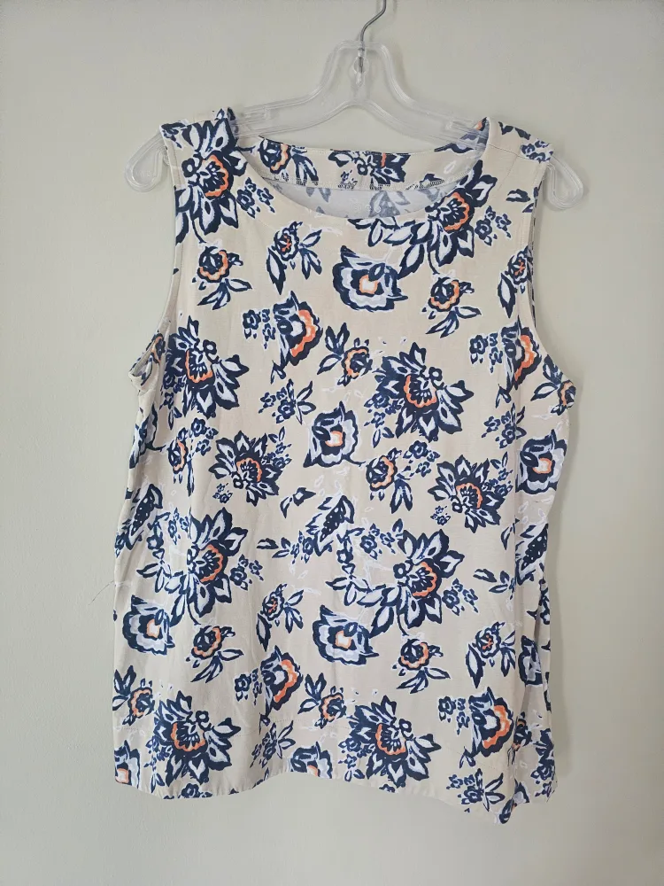 Floral Sleeveless Top -large thumbnail