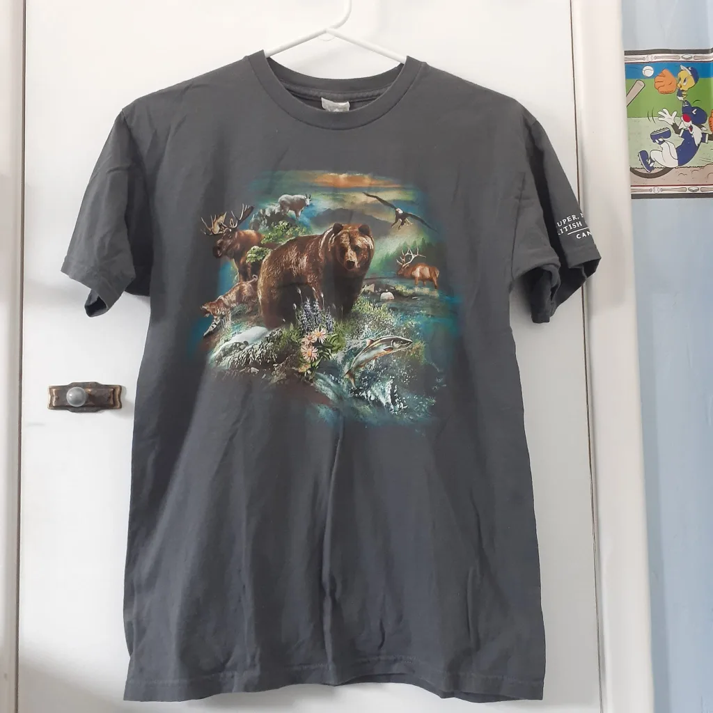 Alstyle 'Super, Natural BC' Graphic Tee - Size S thumbnail