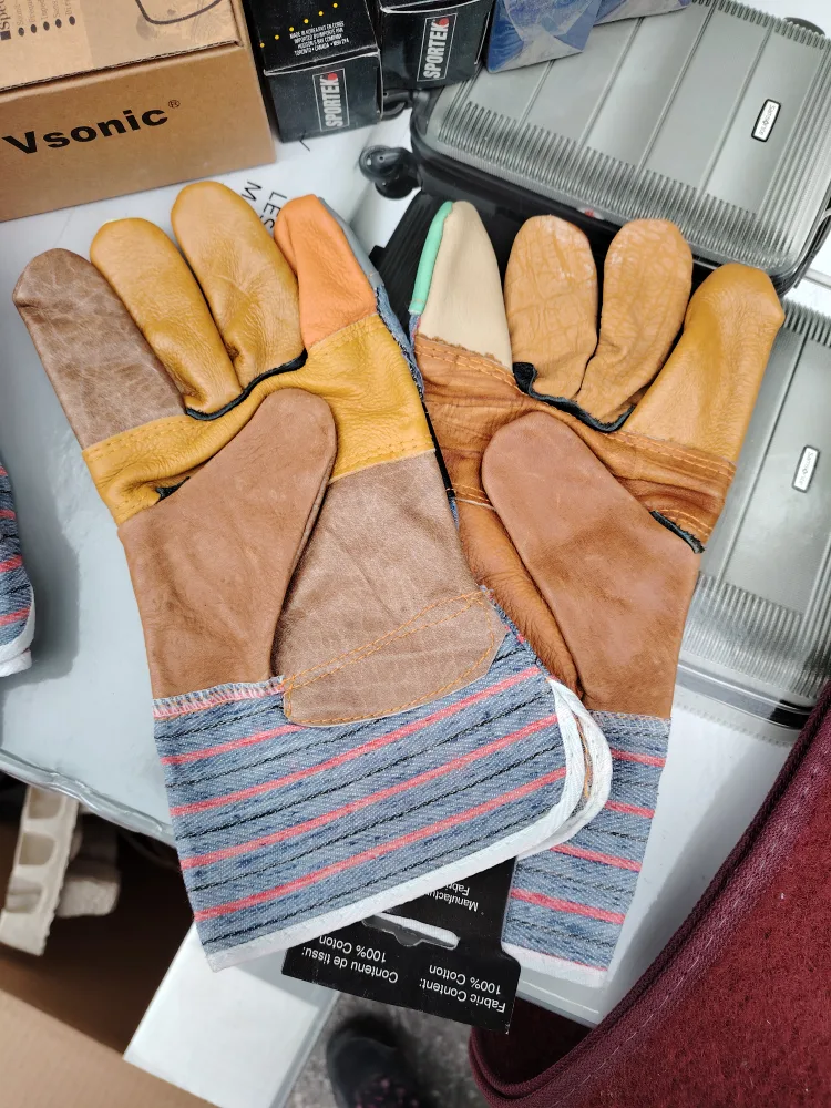 Men's Leather Palm Work Gloves image indicator(2)