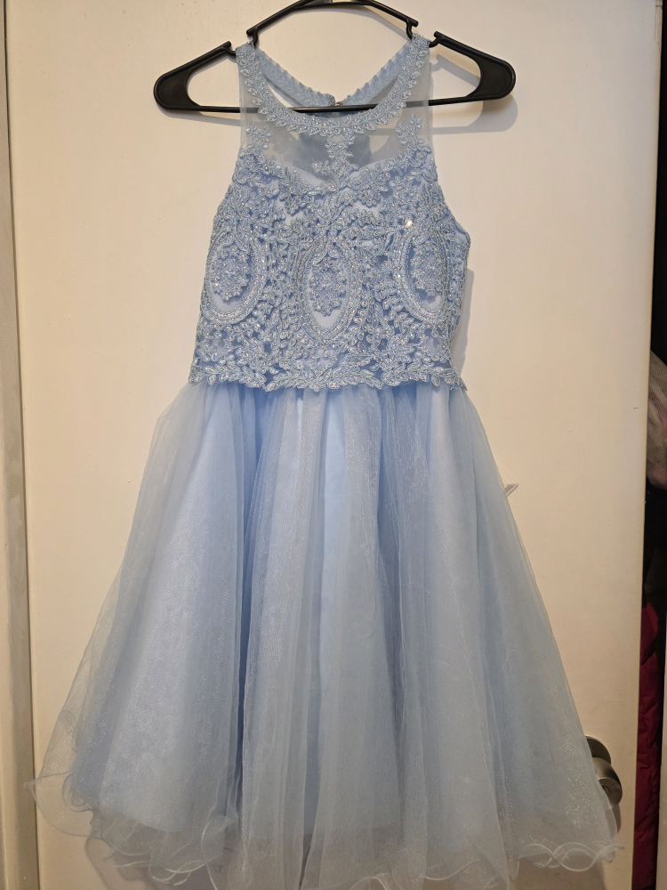 Angels Couture Light Blue Dress Size 14