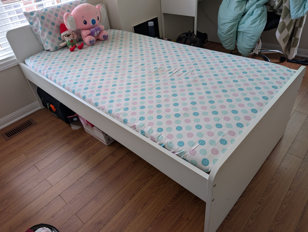 White Single Bed Frame - photo 2