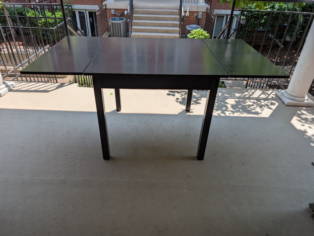 Dark Brown Square Dining Table with Chairs - photo 3